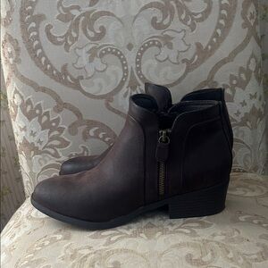 MIA Dark Brown Ankle Booties